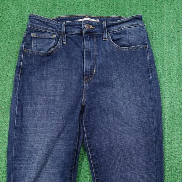 Levis 721 Jeans Womens 29 Blue High Rise Skinny Stretch Denim 28x27 Classic - Picture 2 of 9